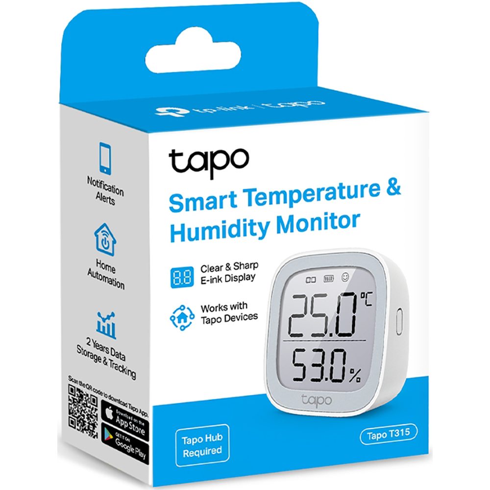 Monitor smart temperatura si umiditate TP-LINK Tapo T315, alb