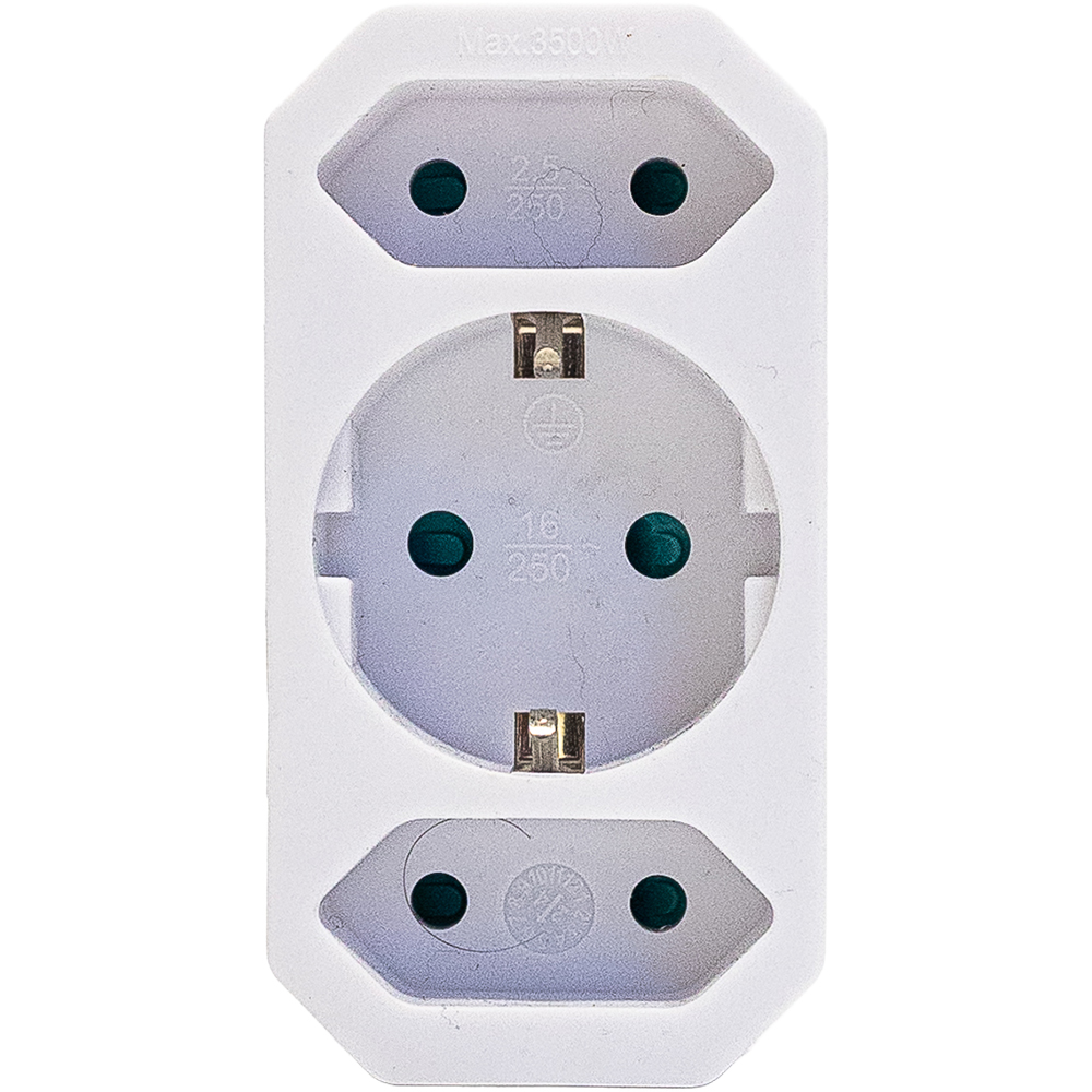 Adaptor priza STROHM, IP20, 3680W, alb