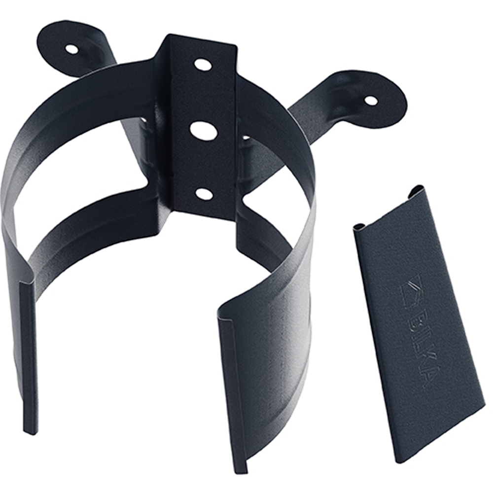 Colier burlan BILKA, D100, gri antracit mat