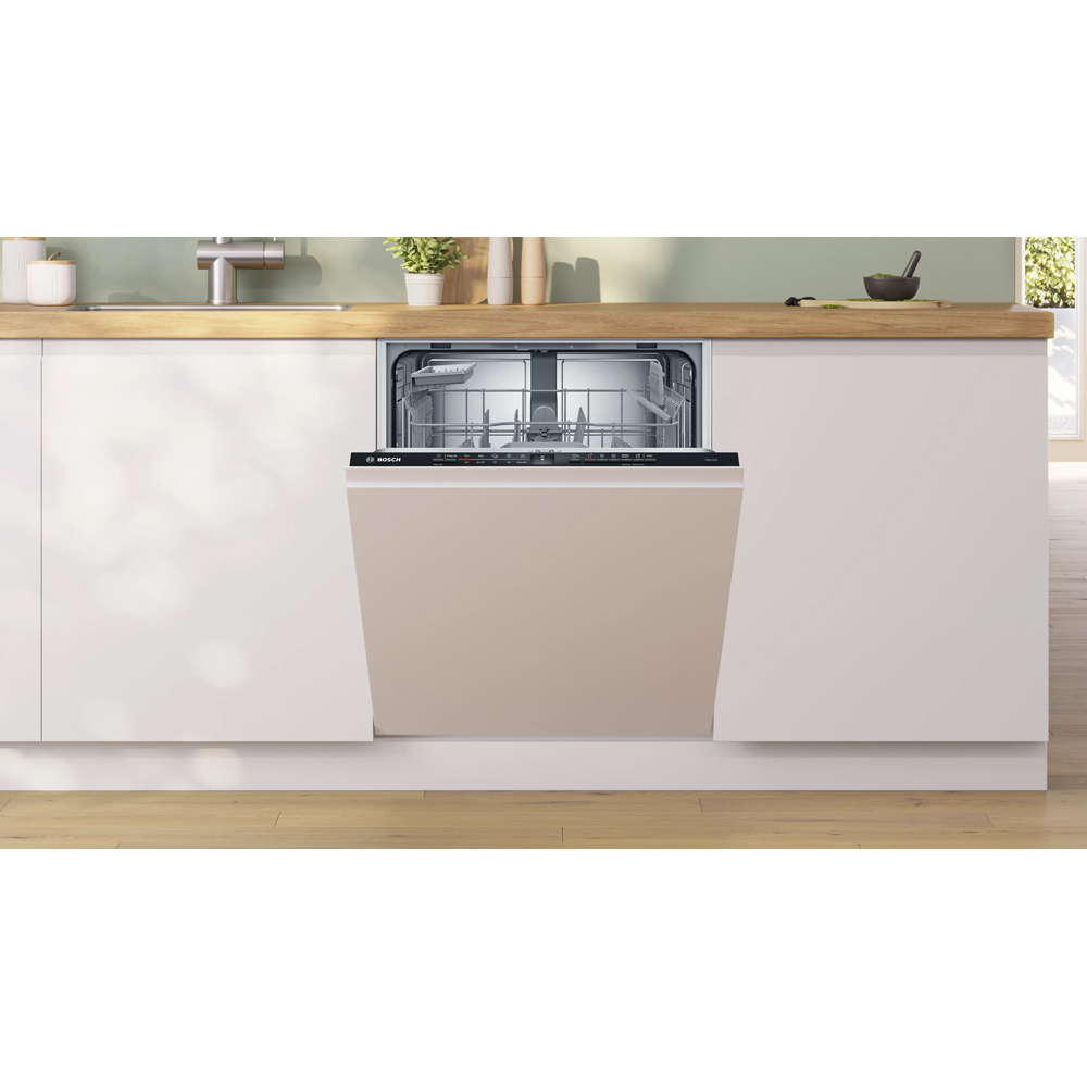Masina de spalat vase incorporabila BOSCH SMV2HTX06E, 13 seturi, 5 programe, 60 cm, Clasa C, panou comanda negru