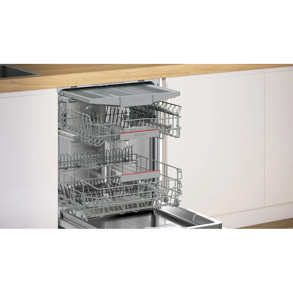 Masina de spalat vase incorporabila BOSCH SMV4HCX07E, 14 seturi, 6 programe, 60 cm, Clasa C, panou comanda inox