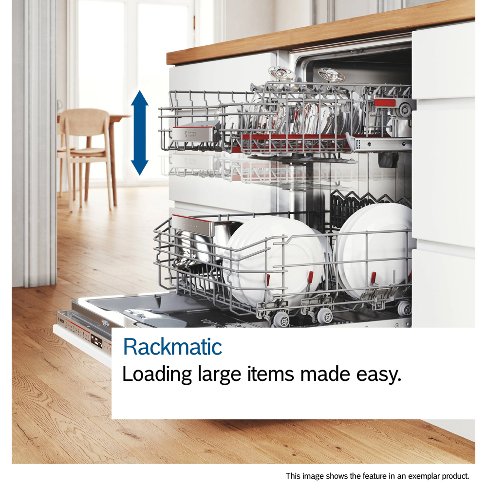 Masina de spalat vase incorporabila BOSCH SMV4HVX12E, 14 seturi, 6 programe, 60 cm, Clasa C, panou comanda inox