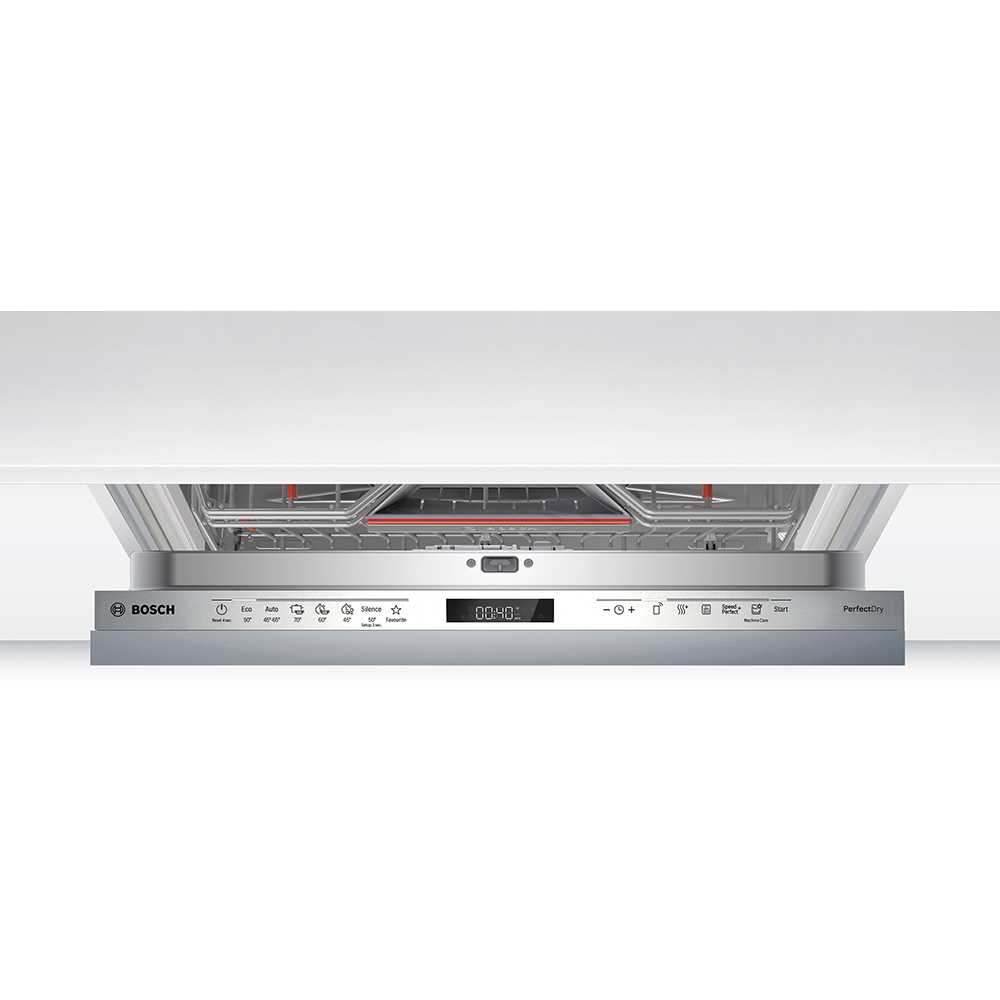 Masina de spalat vase incorporabila BOSCH SMV6ZCX24E, 14 seturi, 6 programe, 60 cm, Clasa B, panou comanda inox
