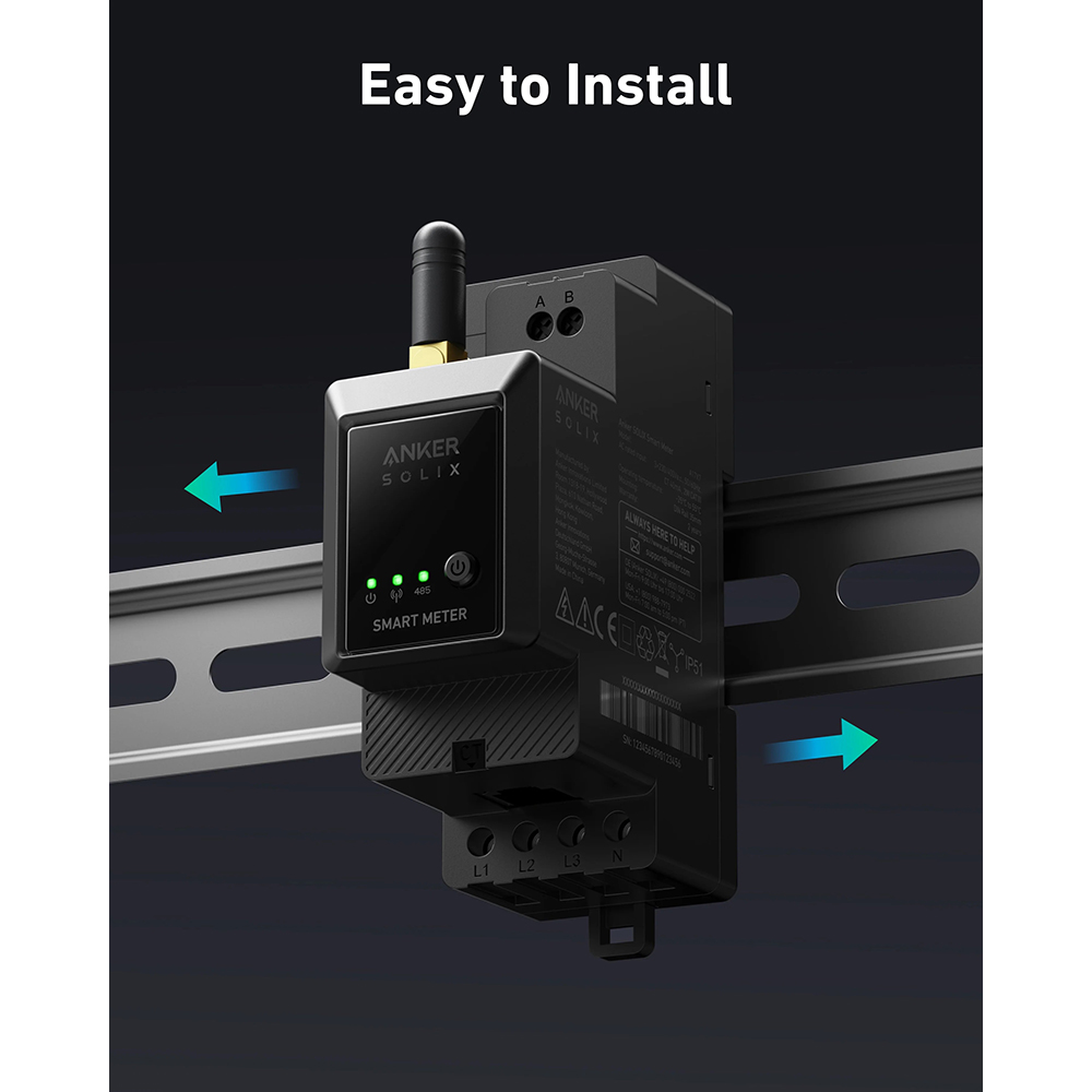 Smart meter ANKER Solix, negru