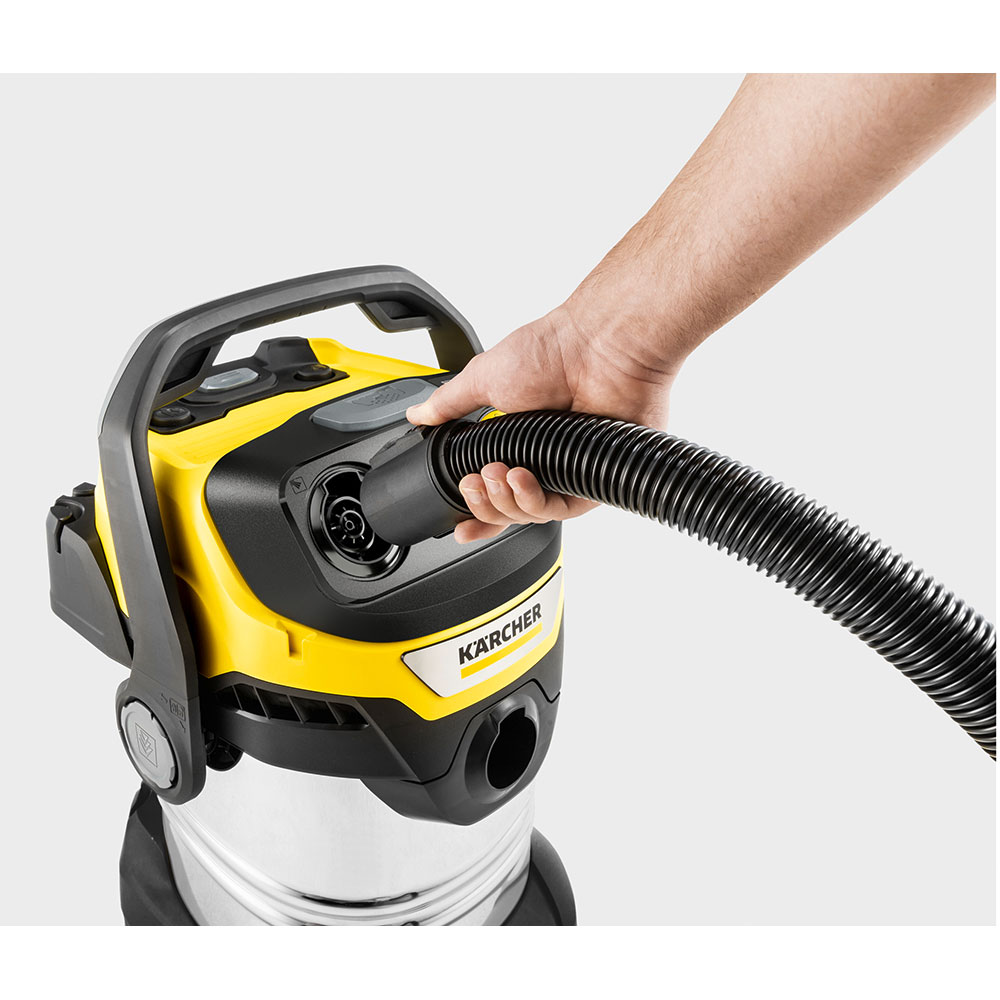 Aspirator multifunctional KARCHER WD 7 Control P S 30/6/35/T 1.628-385.0, 30l, 1400W, 73dB, argintiu-negru
