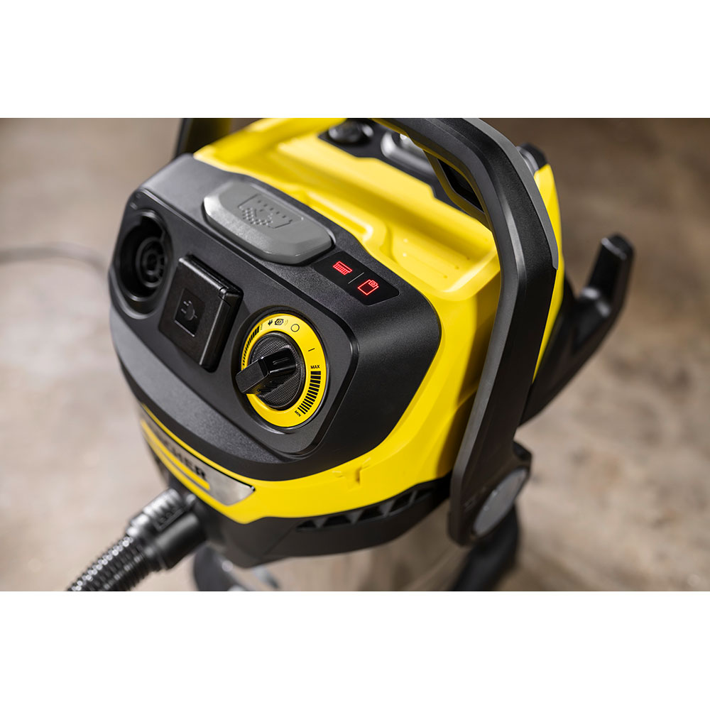Aspirator multifunctional KARCHER WD 7 Control P S 30/6/35/T 1.628-385.0, 30l, 1400W, 73dB, argintiu-negru