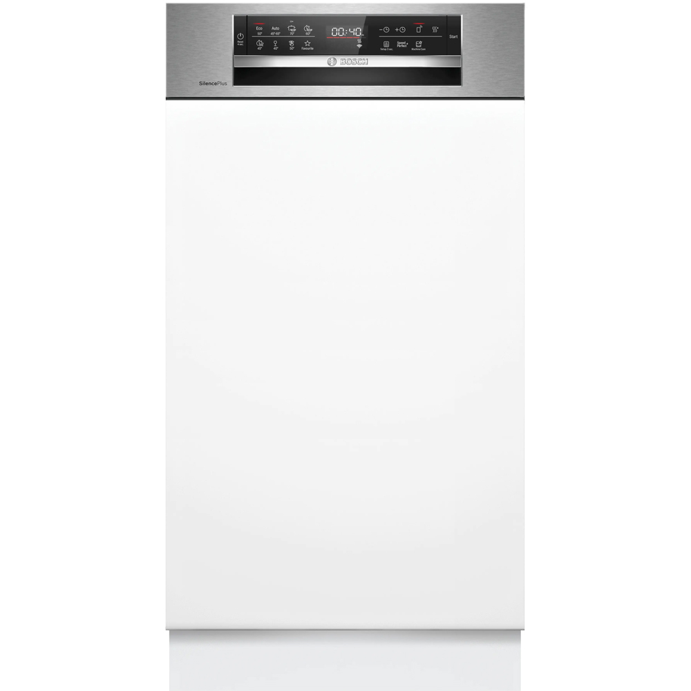 Masina de spalat vase semi-incorporabila BOSCH SPI6EMS21E, 10 seturi, 8 programe, 45 cm, Clasa B, inox