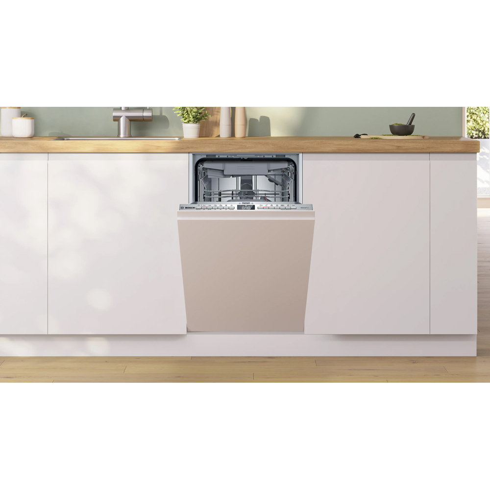 Masina de spalat vase incorporabila BOSCH SPV4EMX17E, 10 seturi, 6 programe, 45 cm, Clasa B, panou comanda inox
