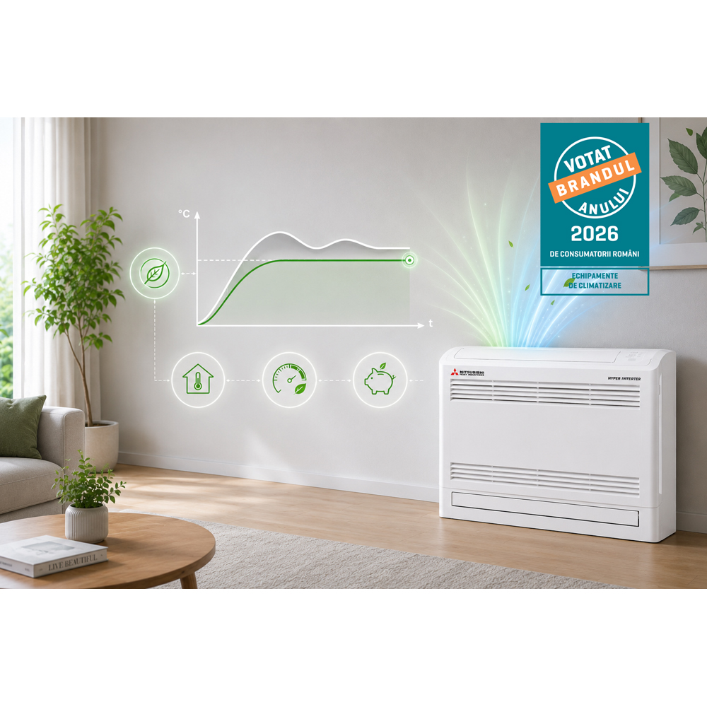 Aer conditionat pardoseala MITSUBISHI HEAVY Harukaze SRF35ZS-W/SRC35ZS-W2 12000 BTU, A++/A+, Inverter, alb