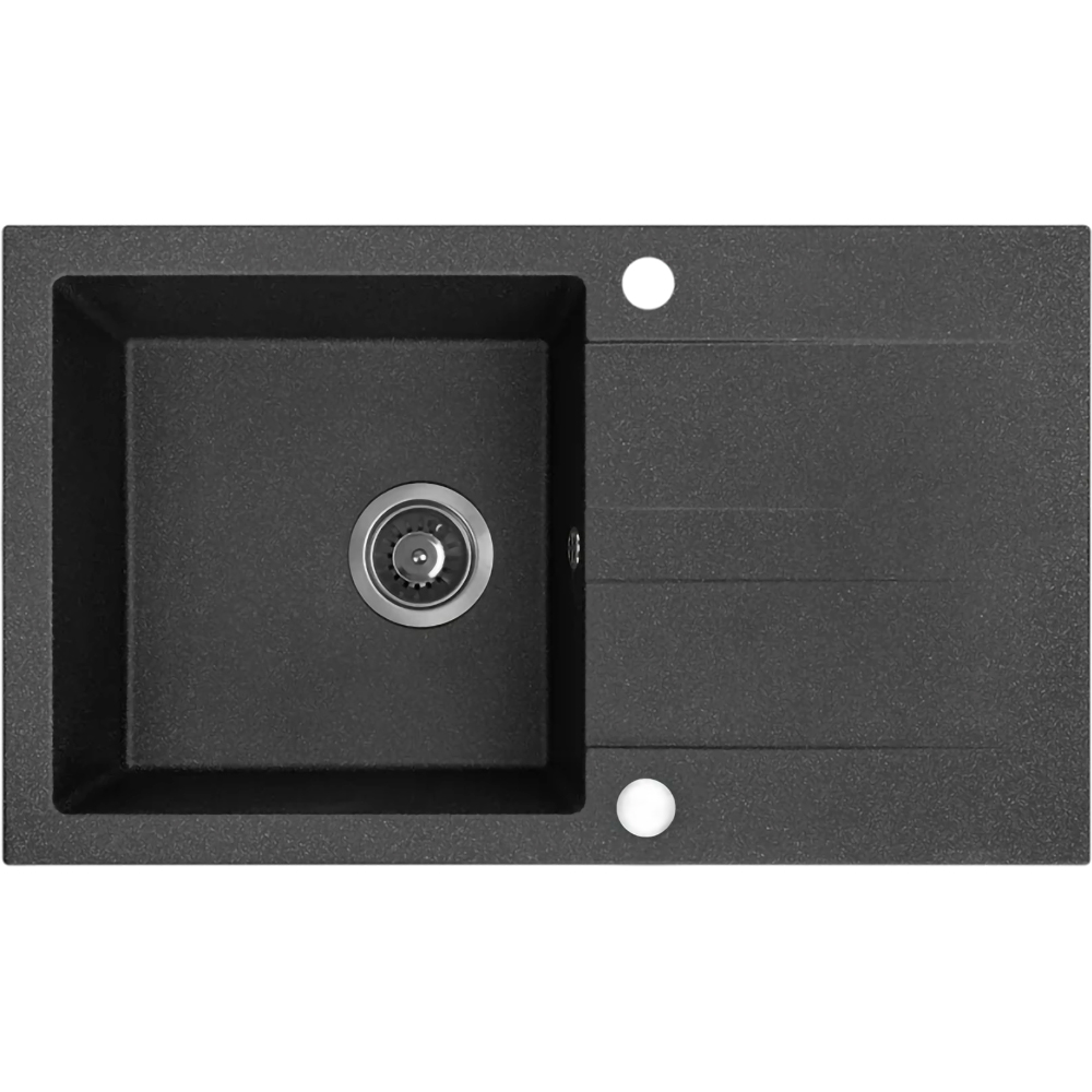 Chiuveta bucatarie KUCHINOX Shire, 1 cuva, picurator reversibil, compozit granit, negru