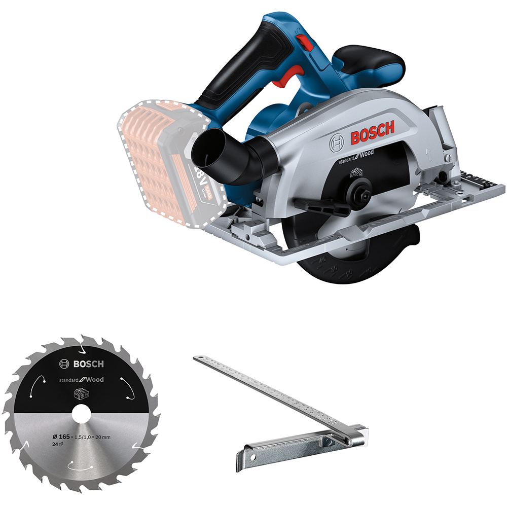 Fierastrau circular BOSCH PROFESSIONAL GKS 185-LI, 165mm F.A., albastru