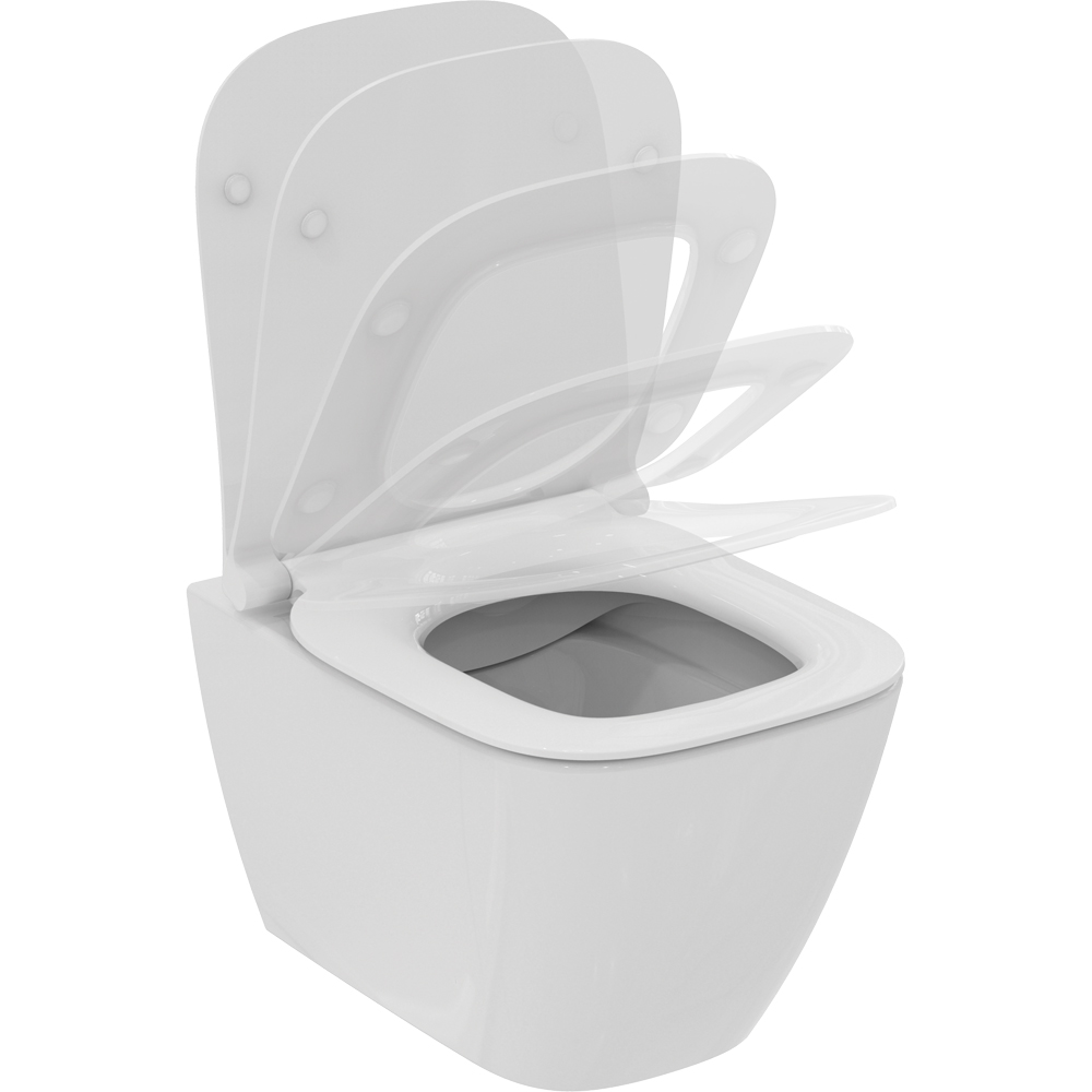 Vas WC suspendat IDEAL STANDARD I.Life S T459201, ceramica, evacuare orizontala, 35.5 x 48 x 30 cm, alb