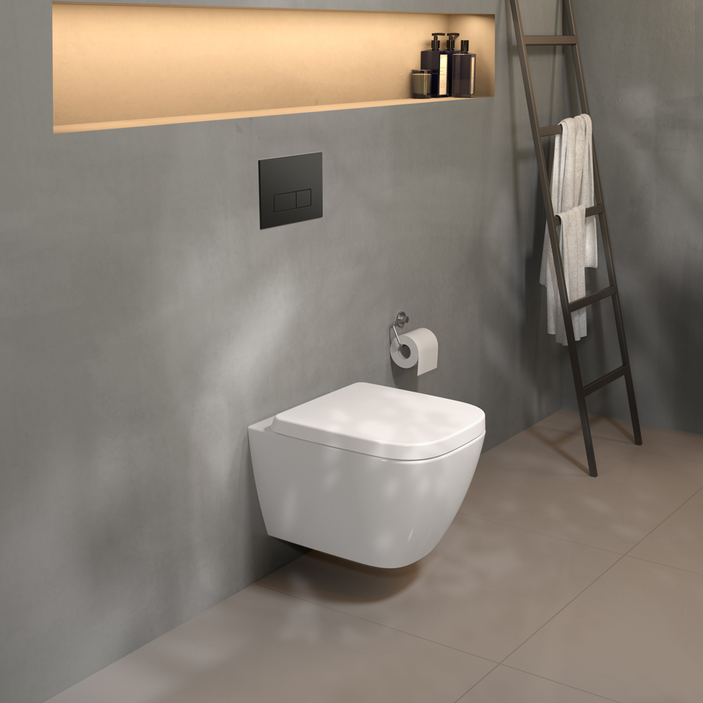 Vas WC suspendat IDEAL STANDARD I.Life S T459201, ceramica, evacuare orizontala, 35.5 x 48 x 30 cm, alb