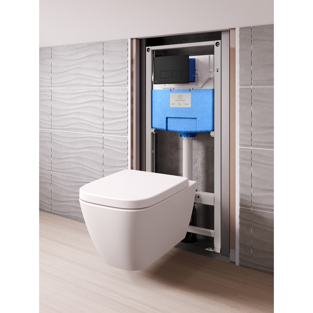 Vas WC suspendat IDEAL STANDARD I.Life B T461401, ceramica, evacuare orizontala, 35.5 x 54 x 33.5 cm, alb