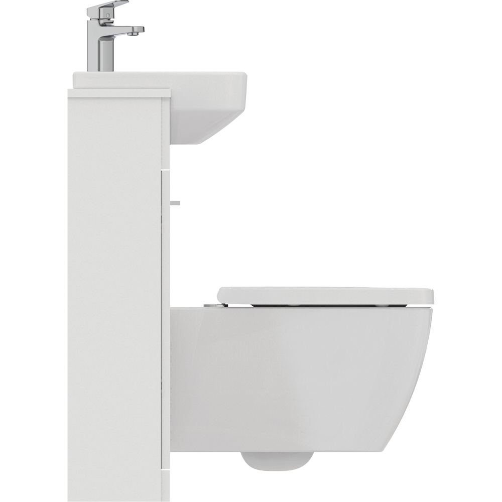 Vas WC suspendat IDEAL STANDARD I.Life B T461401, ceramica, evacuare orizontala, 35.5 x 54 x 33.5 cm, alb