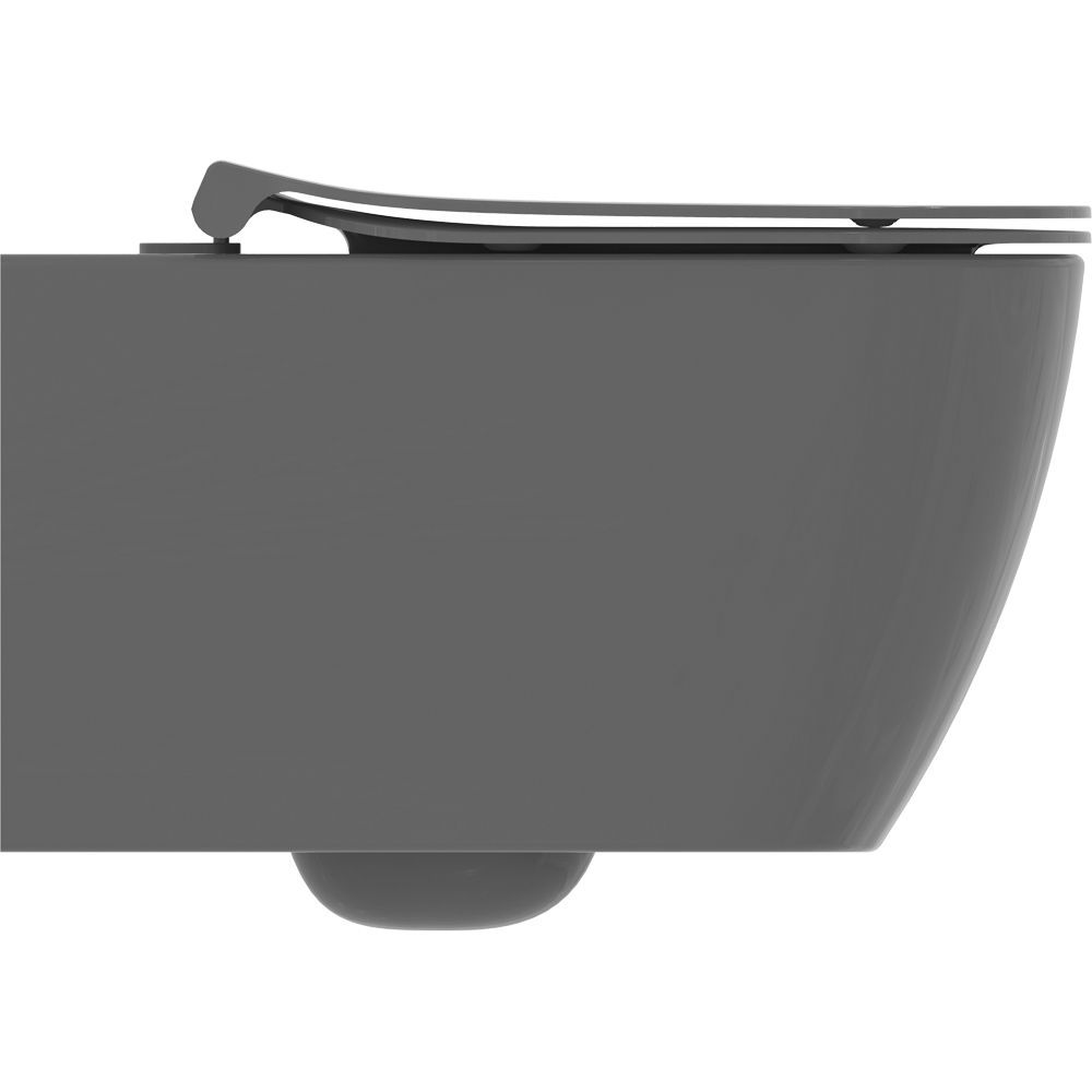 Vas WC IDEAL STANDARD I.Life B T461458 gri, ceramica, evacuare orizontala, 35.5 x 54 x 33.5 cm, gri lucios