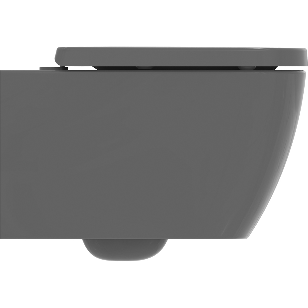 Vas WC IDEAL STANDARD I.Life B T461458 gri, ceramica, evacuare orizontala, 35.5 x 54 x 33.5 cm, gri lucios
