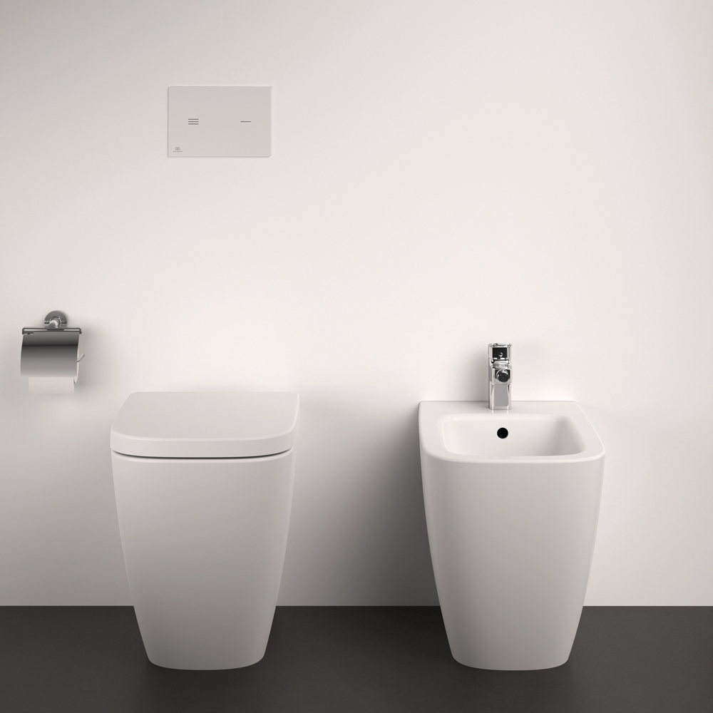 Bideu stativ IDEAL STANDARD I.Life B T461701, ceramica, 35.5 x 54 x 40 cm, alb