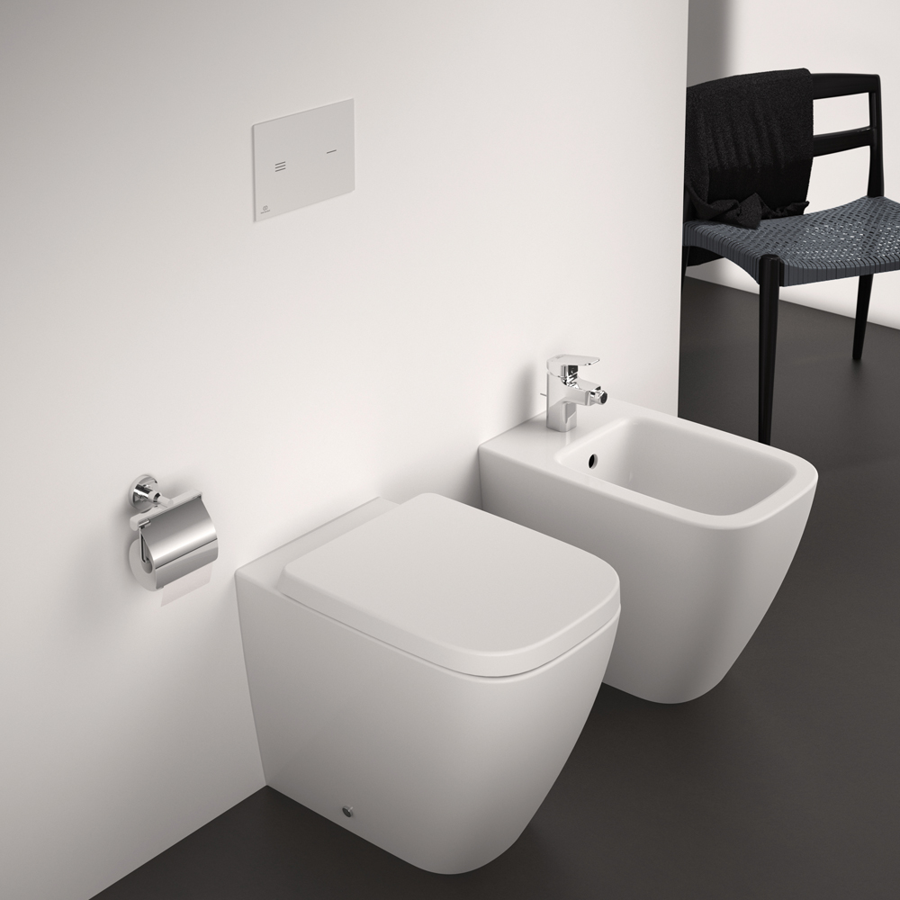 Bideu stativ IDEAL STANDARD I.Life B T461701, ceramica, 35.5 x 54 x 40 cm, alb