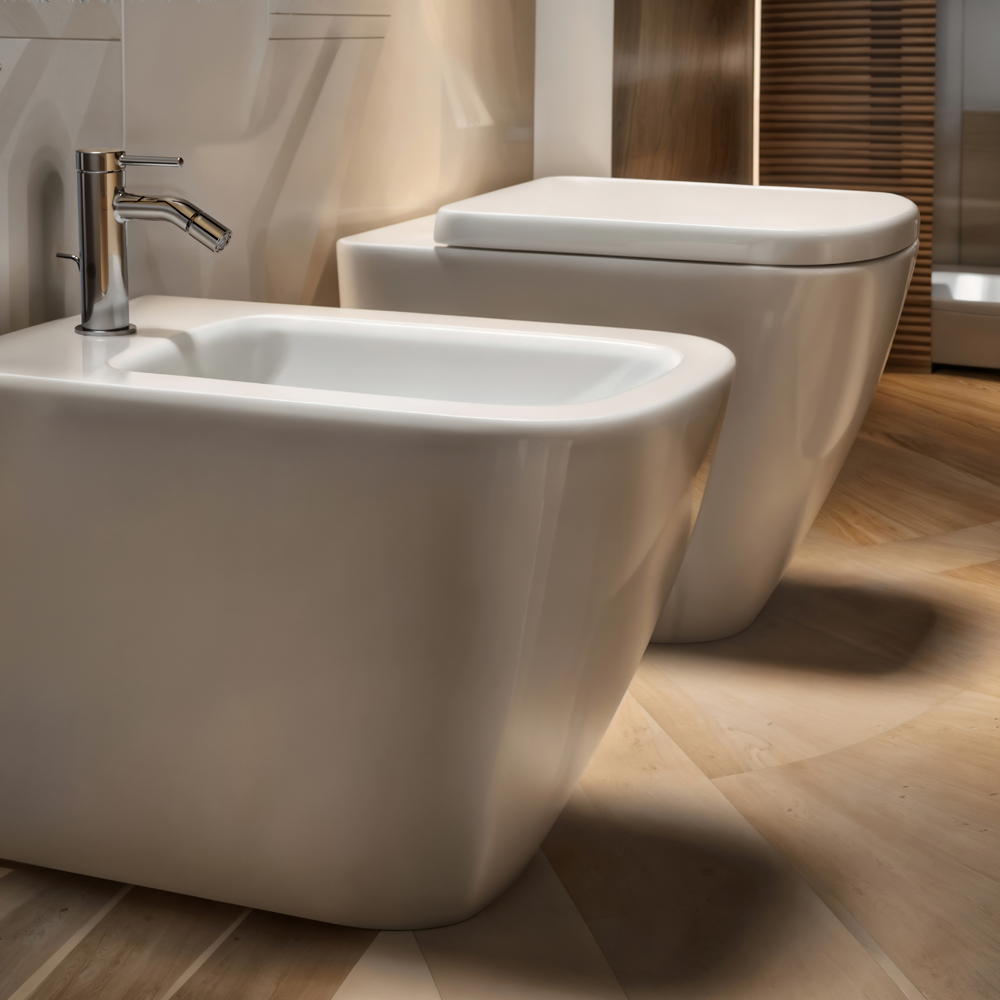 Bideu stativ IDEAL STANDARD I.Life B T461701, ceramica, 35.5 x 54 x 40 cm, alb