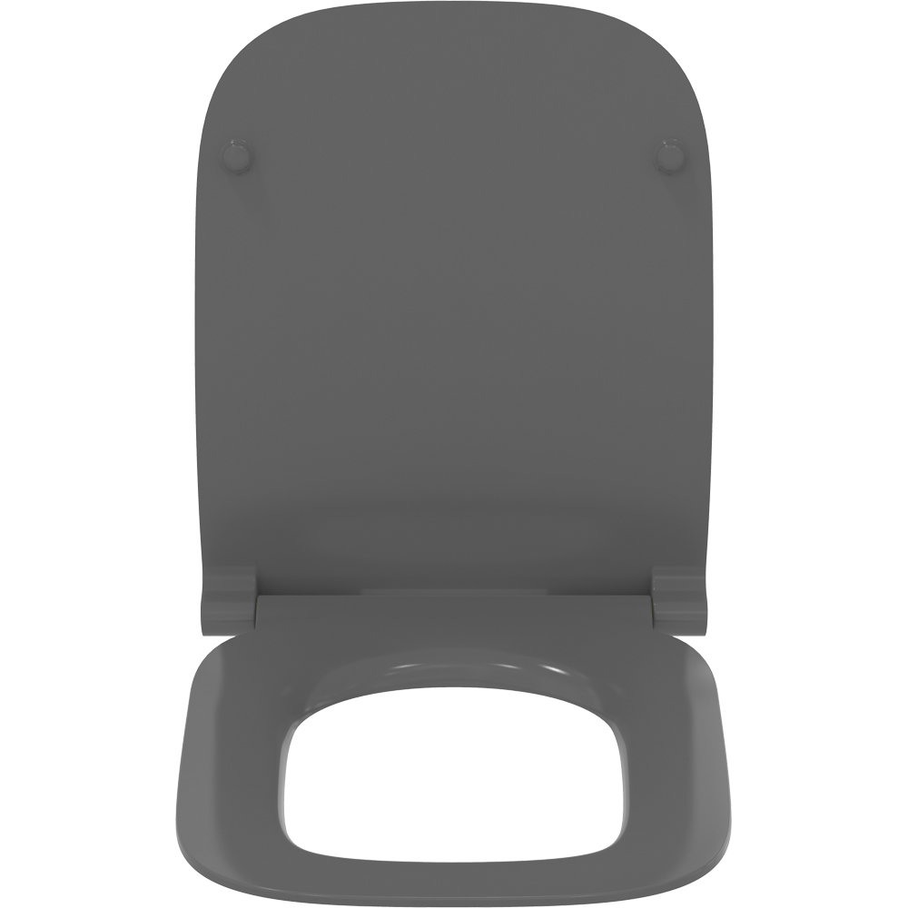 Capac WC IDEAL STANDARD I.Life B T500358, inchidere lenta, duroplast, grafit lucios