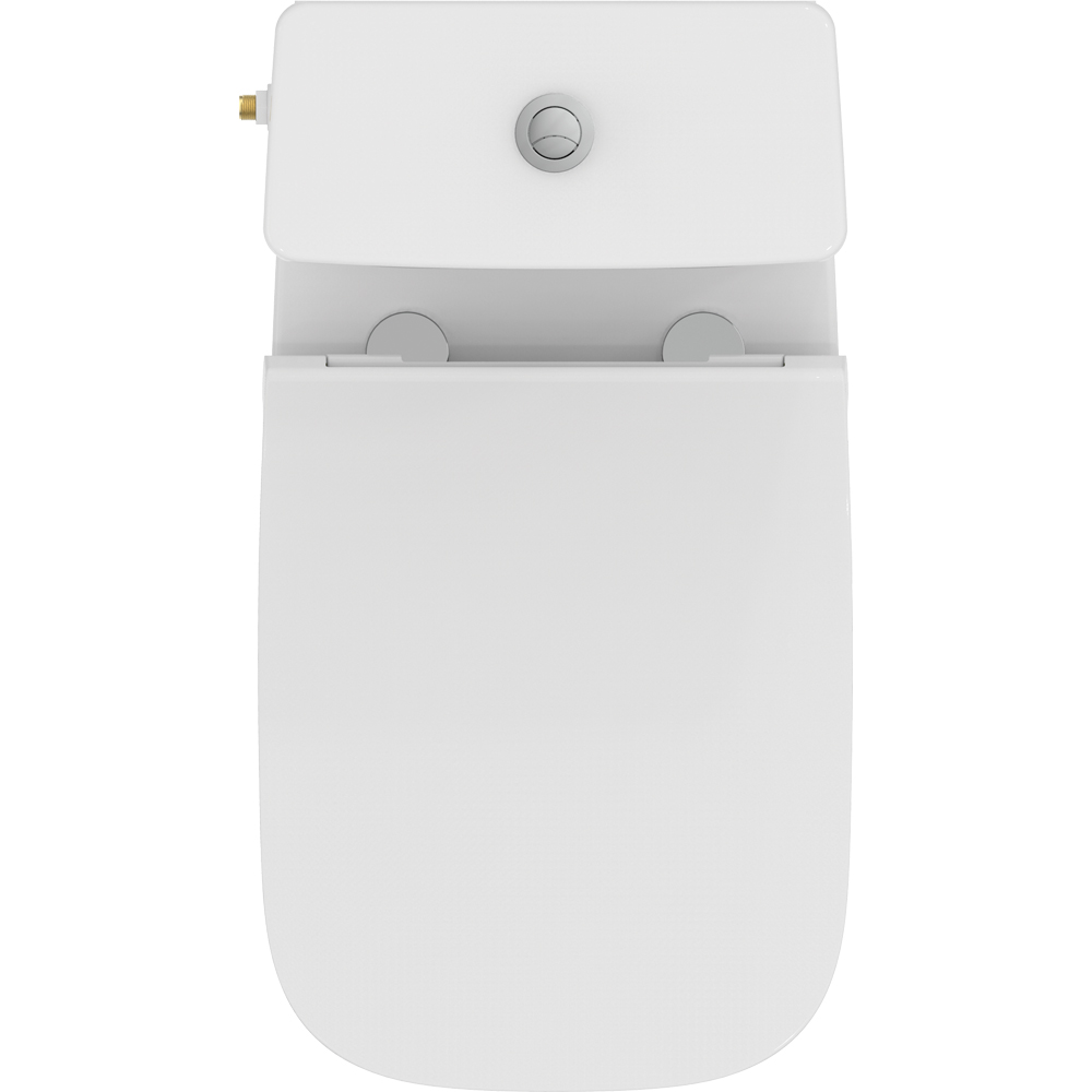 Set vas WC IDEAL STANDARD I.Life B T534801, ceramica, evacuare orizontala, rezervor 3/6l, capac SoftClose, alb