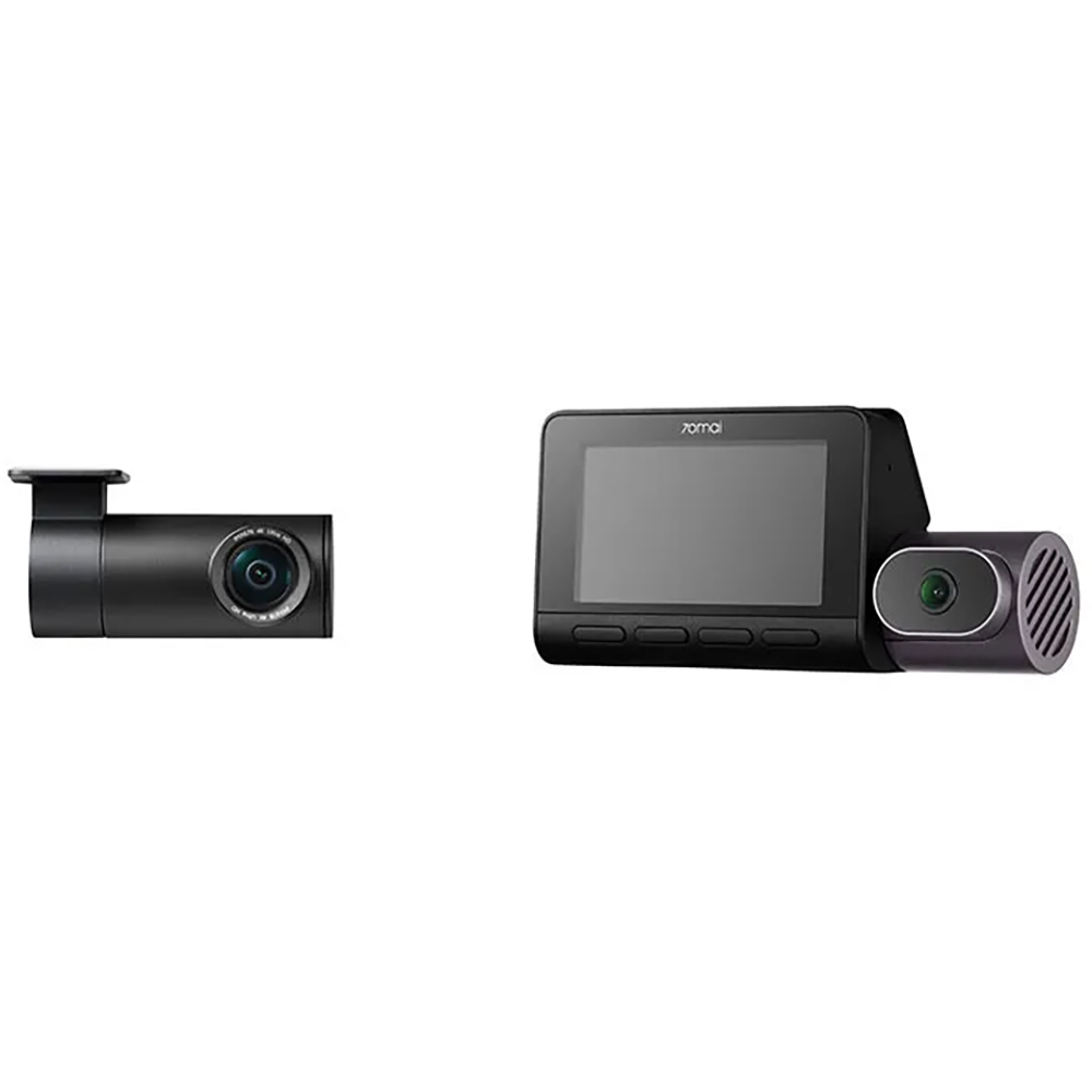 Camera auto duala DVR 70MAI T800 + RC24, 4K, GPS, HDR, negru, card 128GB