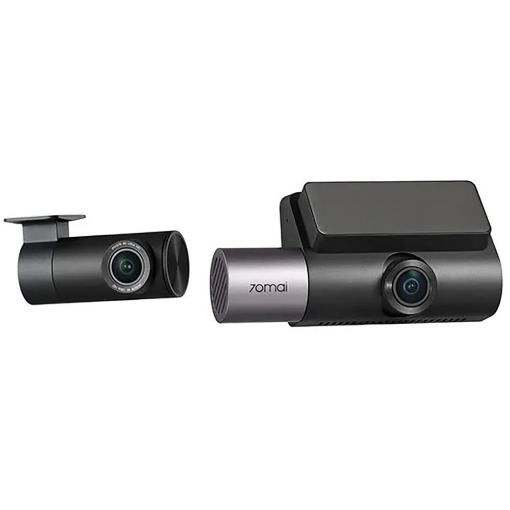 Camera auto duala DVR 70MAI T800 + RC24, 4K, GPS, HDR, negru, card 128GB