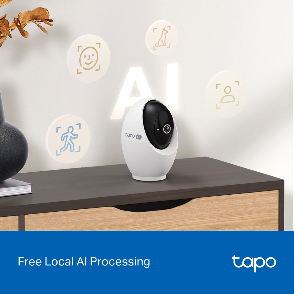 Camera IP Wireless Tapo C260, 8MP, IR, Night Vision, alb