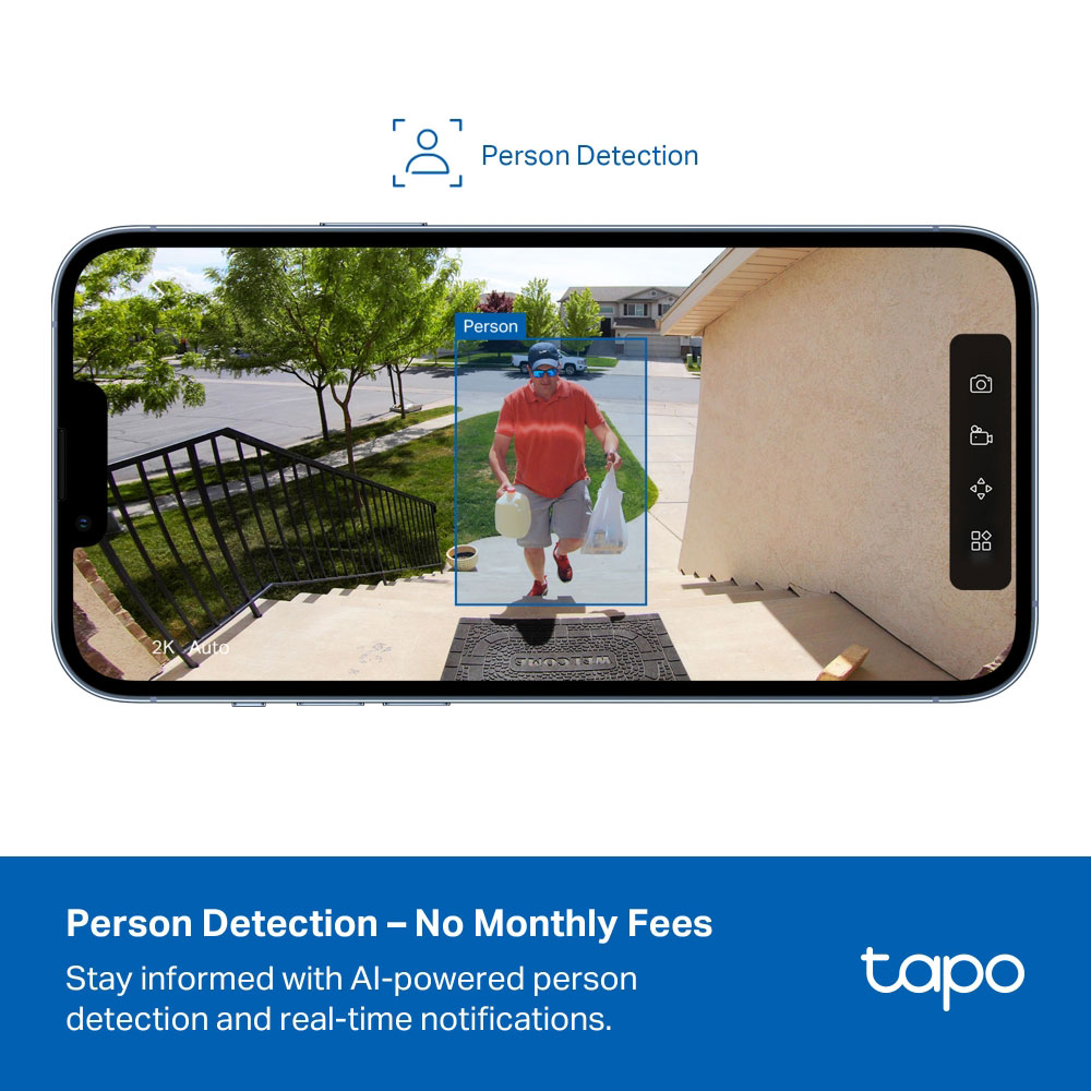 Kit camera IP Wireless exterior TP-LINK Tapo C400, 2MP, 1080 p, IP65, IR, Night Vision, alb