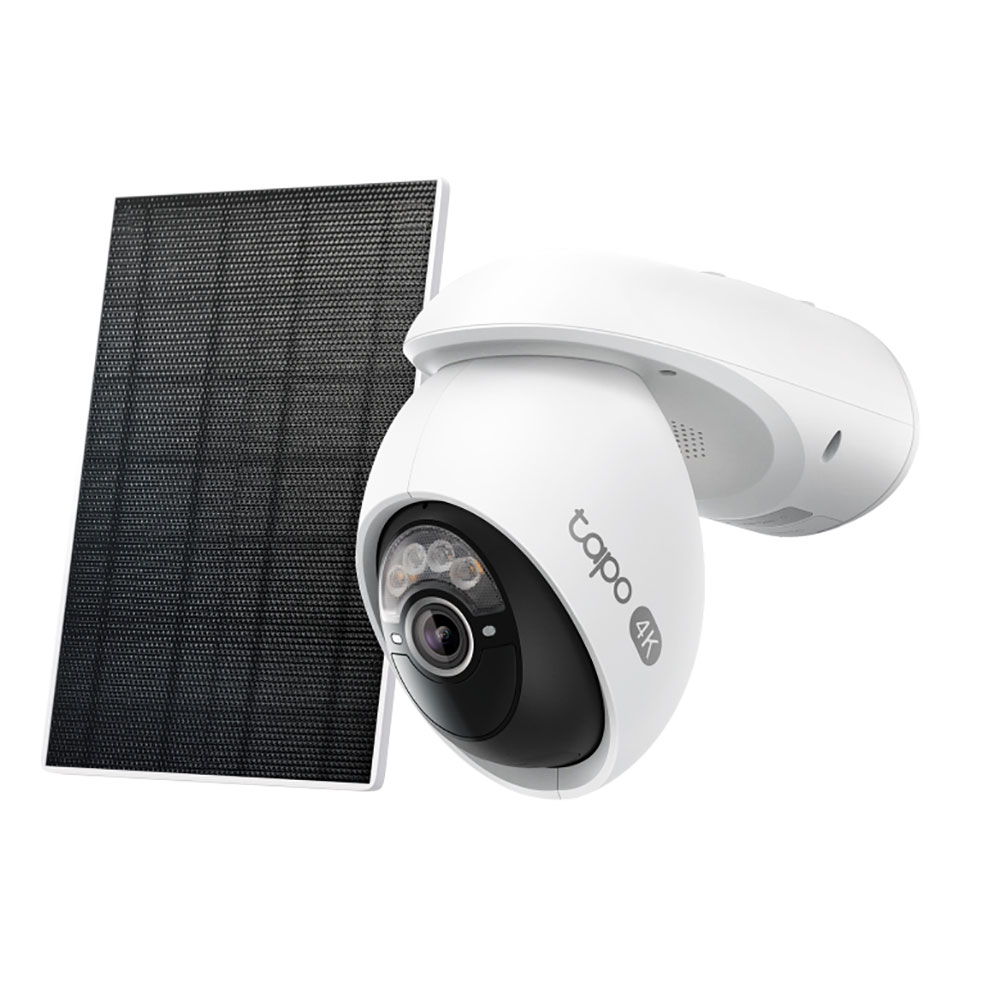 Kit camera IP Wireless exterior TP-LINK Tapo C660, 8MP, 2160 p, IP66, IR, Night Vision, alb