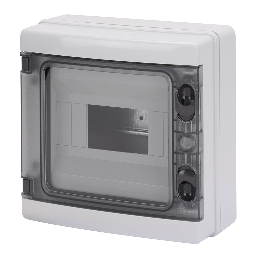 Tablou electric aparent GEWISS GW40102, 8 module, IP65, gri