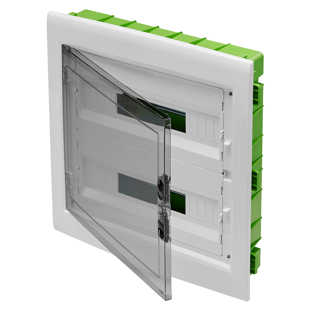 Tablou electric incastrat GEWISS GW40609PM, 36 module, IP40, verde