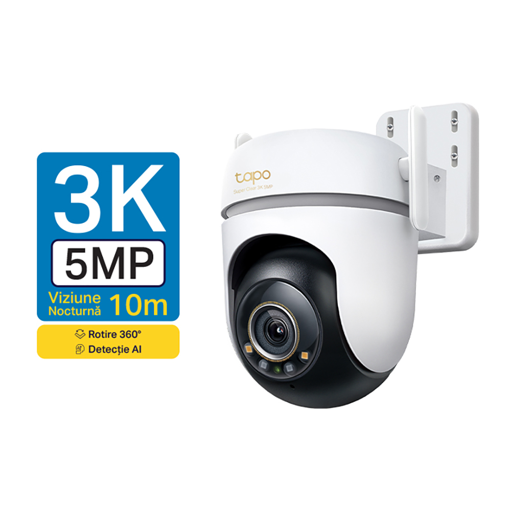 Camera IP Wireless TC43, 5MP, IR, Night Vision, alb