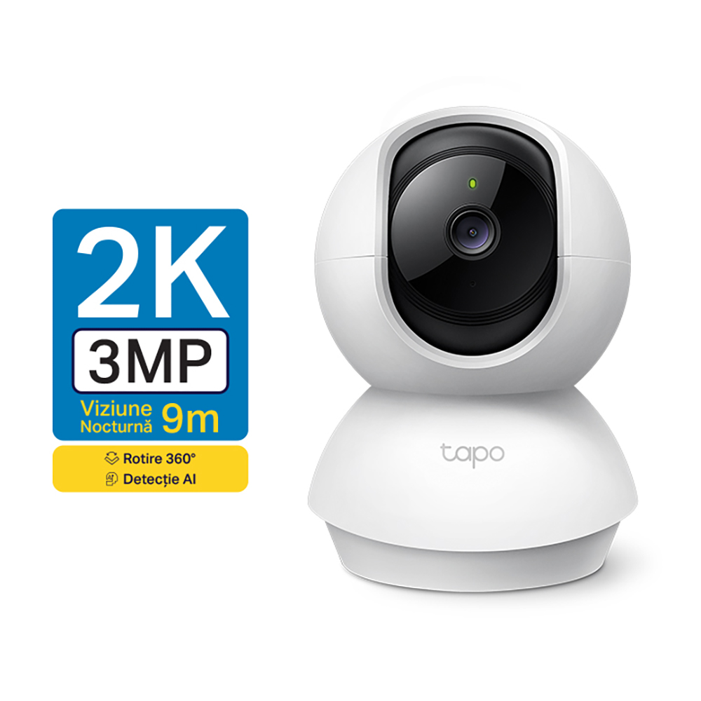 Camera IP Wireless interior TP-LINK TC71, 2K 1296p, IR, Night Vision, Alb
