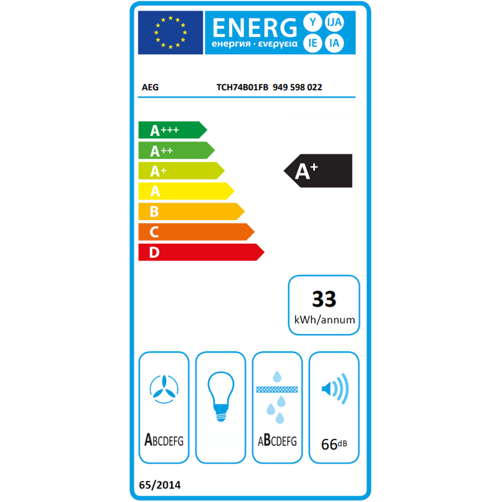 Plita incorporabila cu hota integrata AEG TCH74B01FB, Inductie, 4 arzatoare, Touch control, negru
