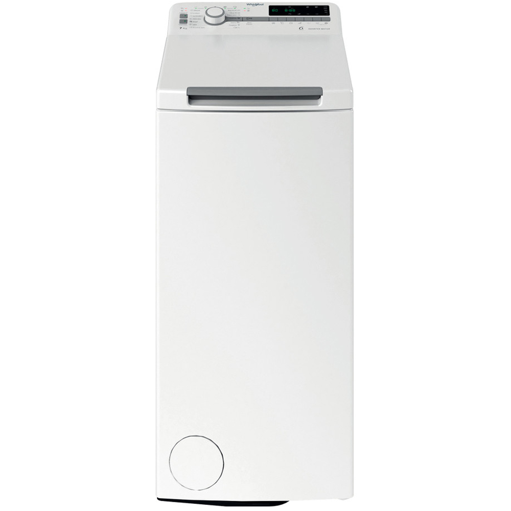 Masina de spalat rufe verticala WHIRLPOOL TDLR 7251BS EU/N, 6th Sense, 7 kg, 1200rpm, Clasa B, alb