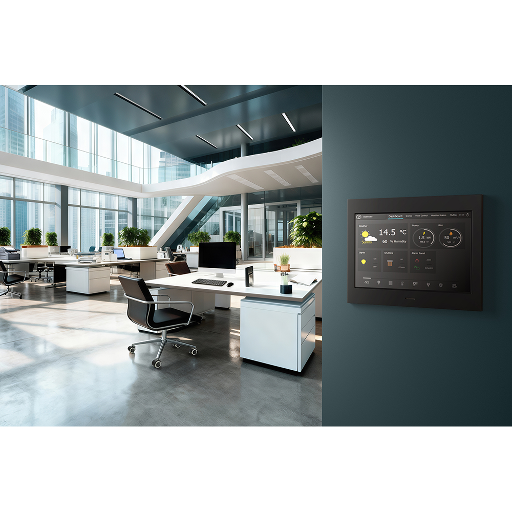 Controller GEWISS Endvision Touch Server 10, KNX, 10", negru