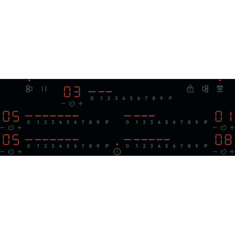 Plita incorporabila AEG TK85IM00FB, Inductie, 5 arzatoare, Touch Control, negru