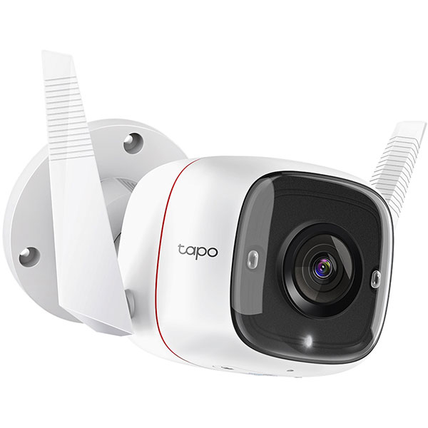 Camera IP Wireless exterior TP-LINK Tapo TC65, 3MP, SFHD 1296p, IR, Night Vision, alb