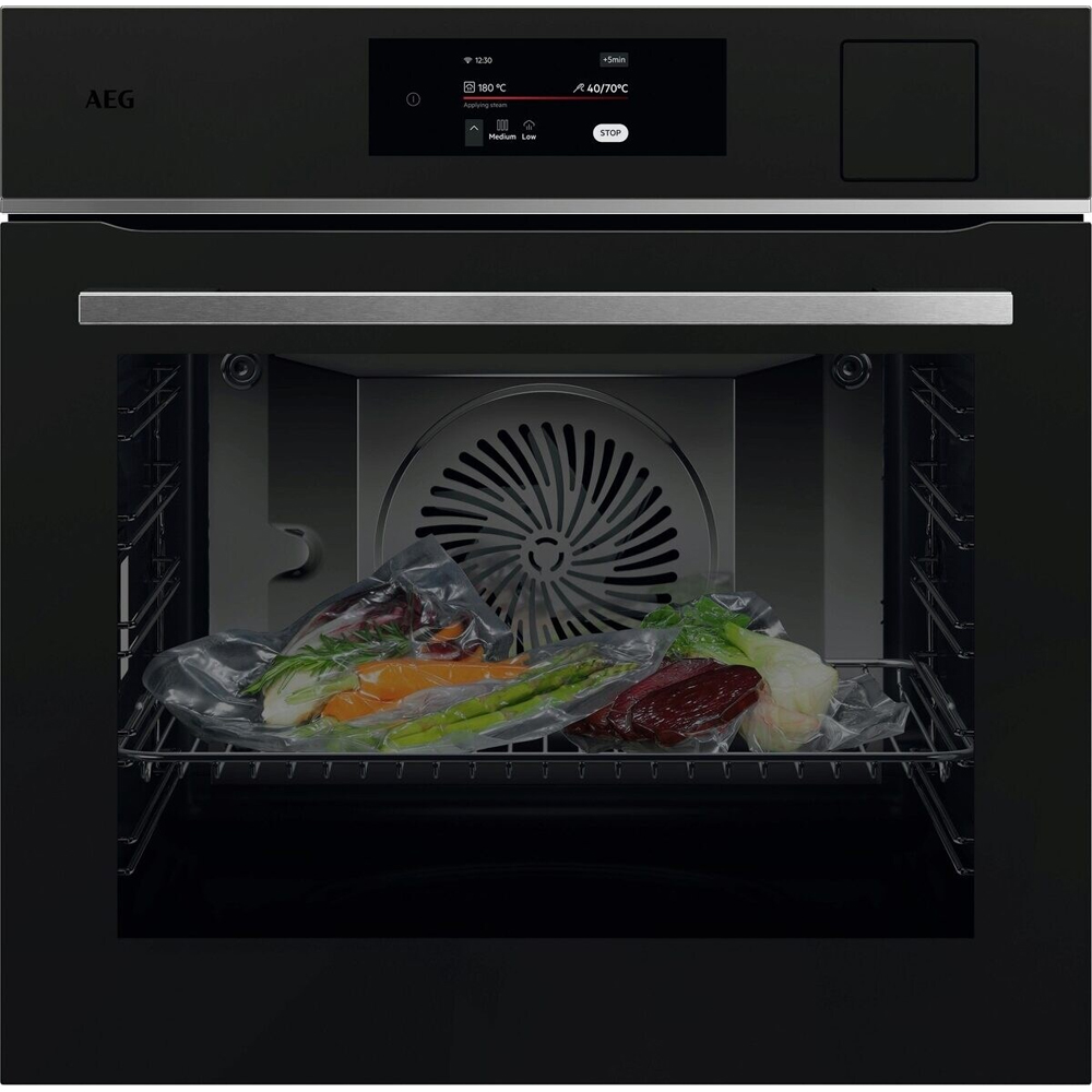 Cuptor incorporabil AEG TP8SB731AT, Electric, SteamPro, Autocuratare cu abur, 70 l, Clasa A++, Wi-Fi, negru