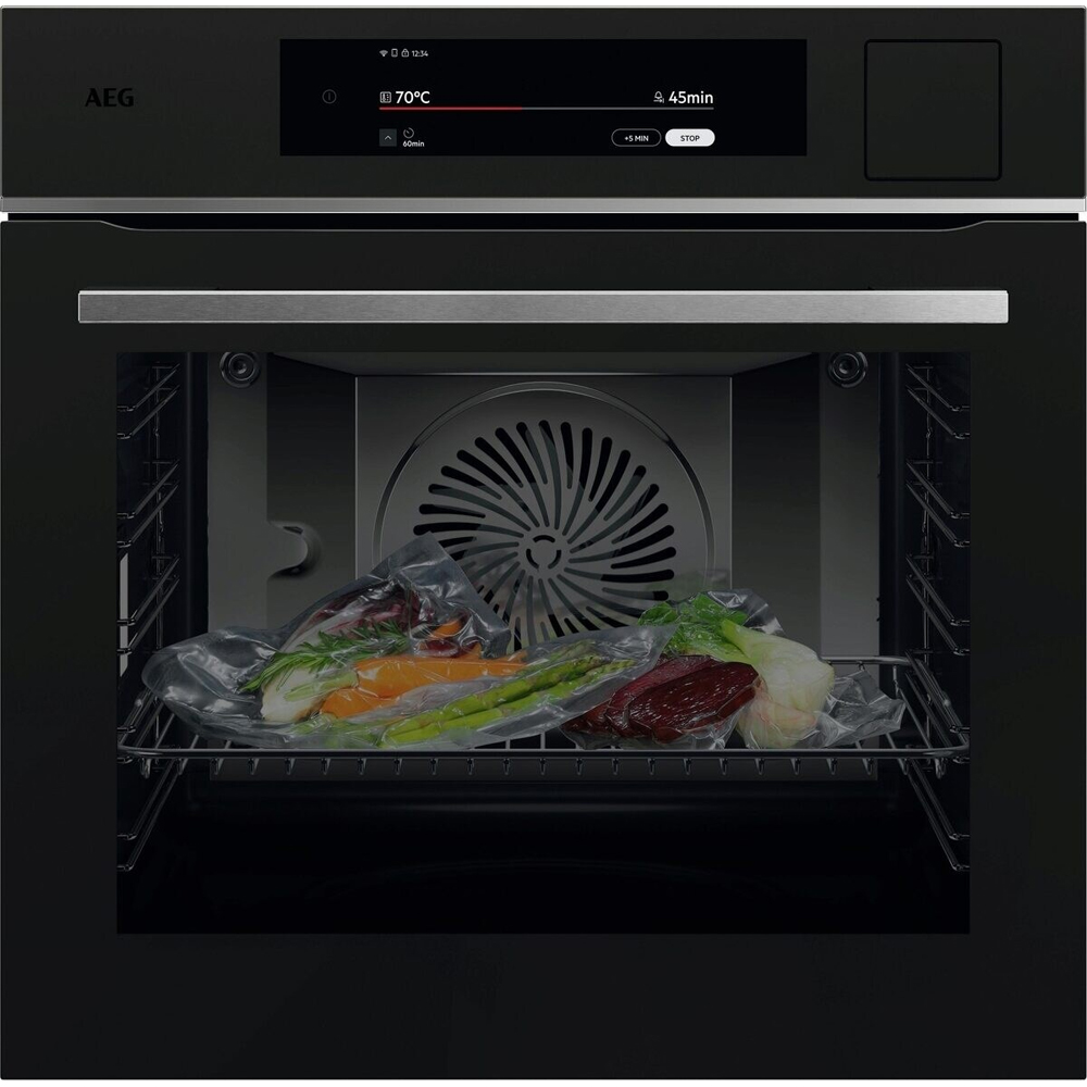 Cuptor incorporabil AEG TP9SB831AT, Electric, SteamPro, Autocuratare cu abur, 70 l, Clasa A++, Wi-Fi, negru