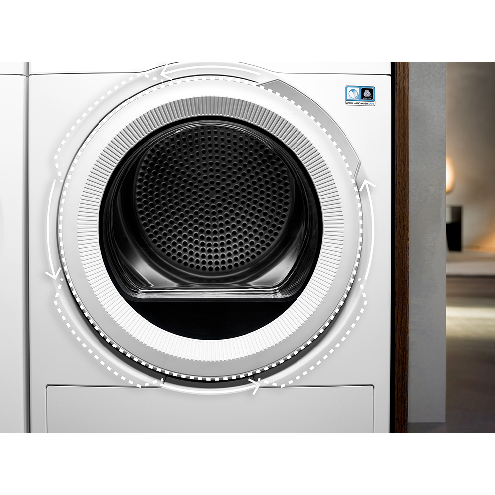 Uscator de rufe AEG Seria7000 TR748WE, Pompa de caldura, 8 kg, 14 programe, Clasa D, alb