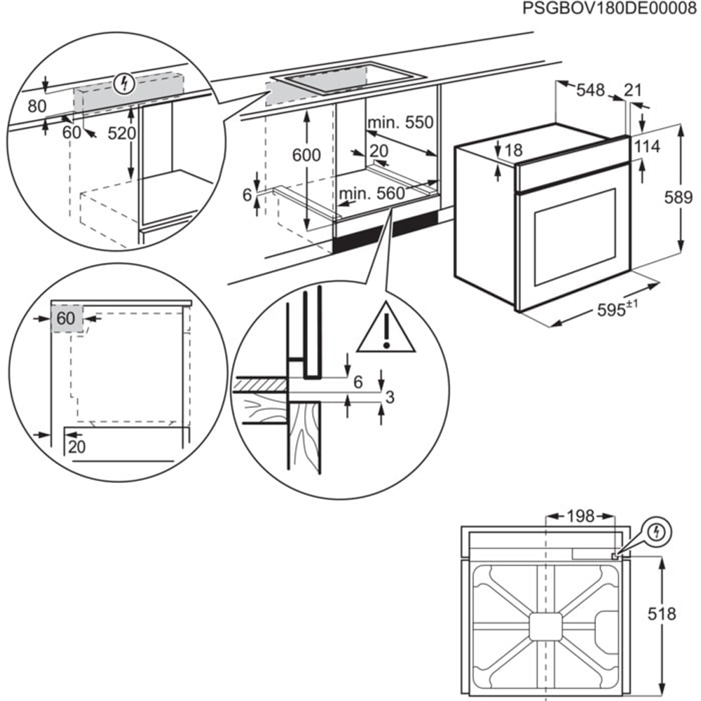Cuptor incorporabil AEG MealAssist TR7PB63ZSB, Electric, Gatire cu abur, Autocuratare pirolitica, 72 l, Clasa A+, Wi-Fi, negru