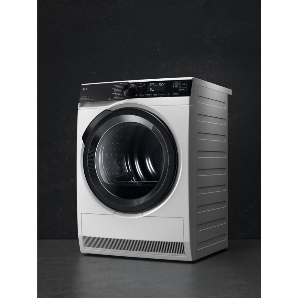 Uscator de rufe AEG TR9396CE, AbsoluteCare, Pompa de caldura, 9 kg, 15 programe, Clasa B, Wi-Fi, alb