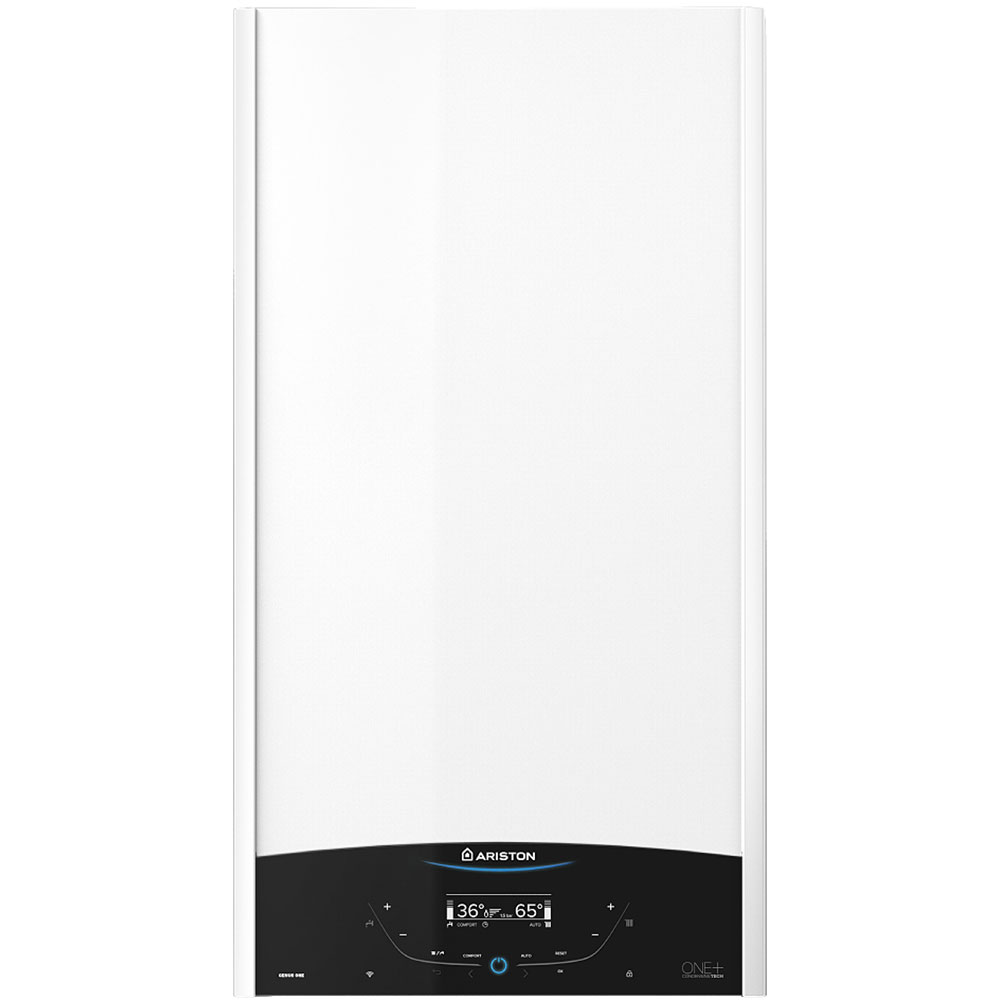 Centrala termica pe gaz in condensare ARISTON Genus One+, 30 kW, WiFi, Schimbator de caldura inox, Kit evacuare inclus
