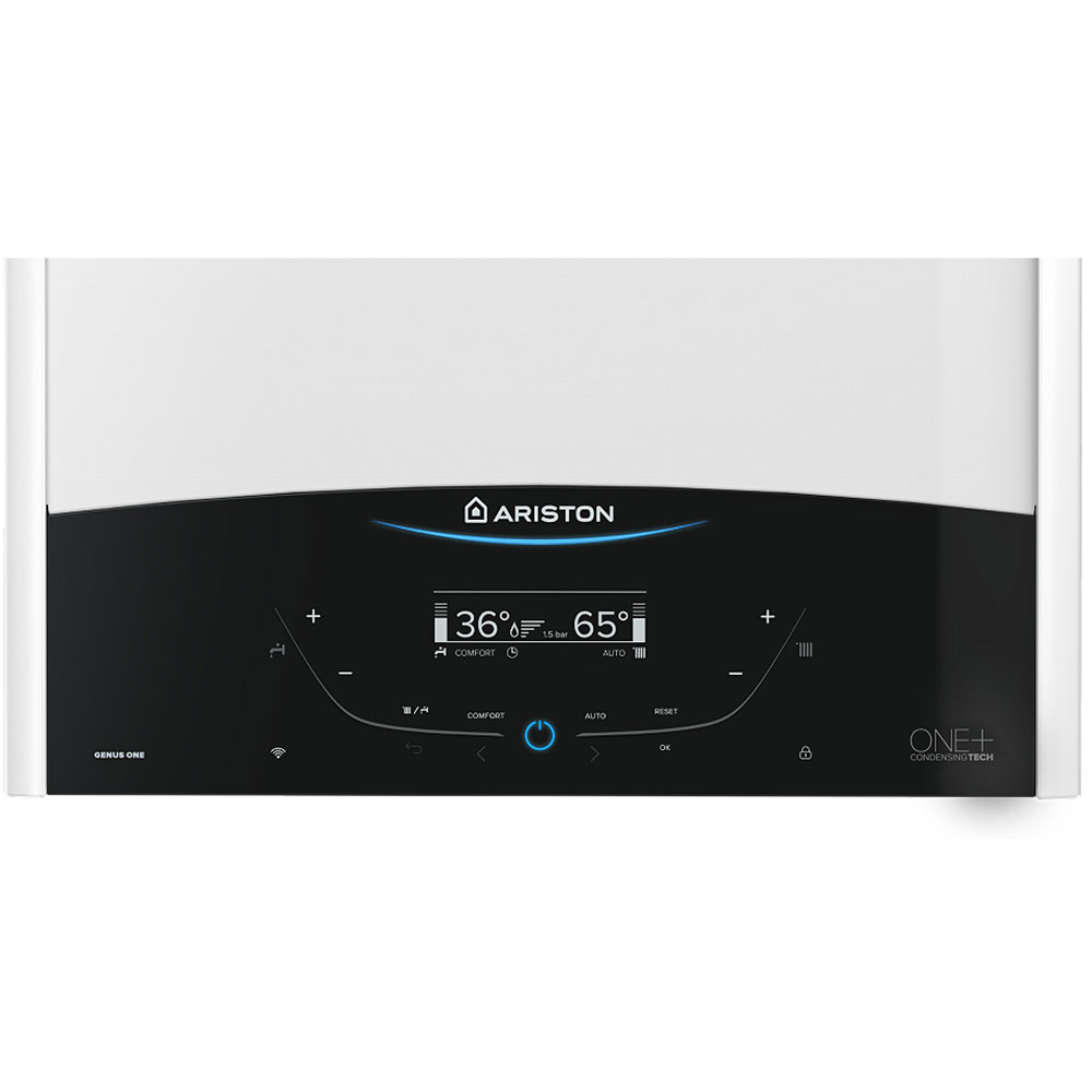 Centrala termica pe gaz in condensare ARISTON Genus One+, 30 kW, WiFi, Schimbator de caldura inox, Kit evacuare inclus