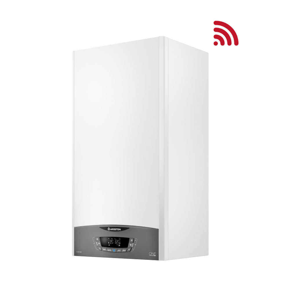 Centrala termica pe gaz in condensare ARISTON Genus One+, 30 kW, WiFi, Schimbator de caldura inox, Kit evacuare inclus