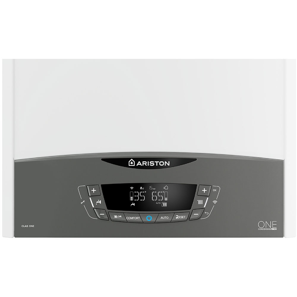Centrala termica pe gaz in condensare ARISTON Clas One+, 35 kW, Wi-Fi, Schimbator de caldura inox, Kit evacuare inclus