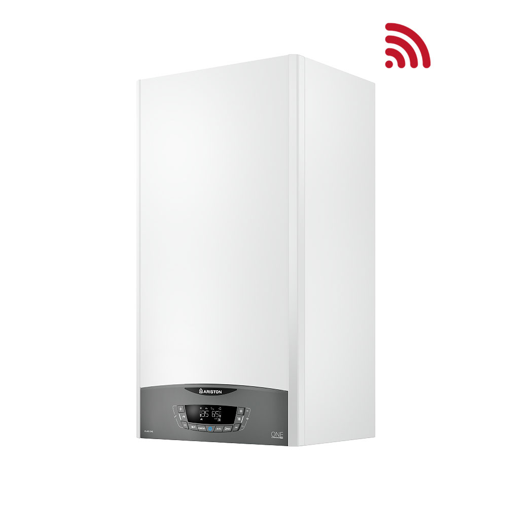 Centrala termica pe gaz in condensare ARISTON Clas One+, 35 kW, Wi-Fi, Schimbator de caldura inox, Kit evacuare inclus